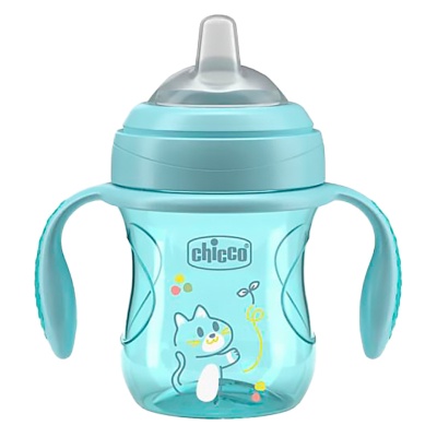 Поильник Transition Cup от 4 месяцев голубой Chicco 8058664180608 1